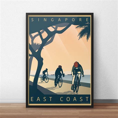 Eckandart Designs Cycle East Coast Poster