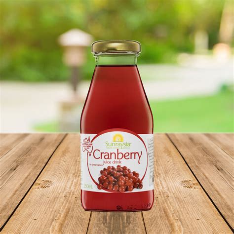 Cranberry Juice 250ml Glass Bottle Lush Platters