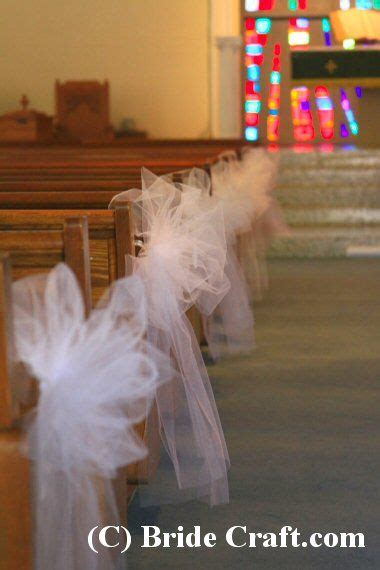 Tulle Bows For The Aisle Chairs Visit The Website For