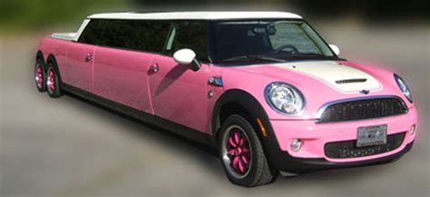 Pink Mini Cooper 7 Passenger Limousines Rental In Ny Nj Pa Ct And Fl