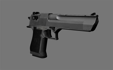 Desert Eagle Pistol 3d Model 9 3ds C4d Fbx Lwo Max Obj Free3d