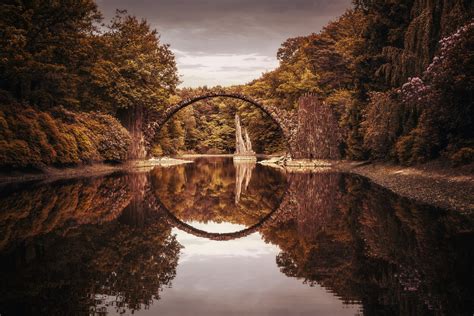 The Devils Bridge Rakotzbrücke Germany By Paul Mehnert