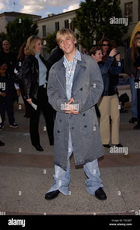 Los Angeles Ca December 09 2001 Pop Star Aaron Carter At The World