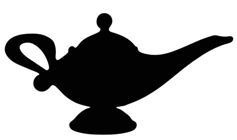 Genie Lamp Silhouette At Getdrawings Free Download