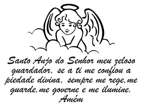 Oração Santo Anjo Do Senhor Para Imprimir