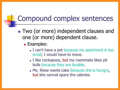 Identifying compound and complex sentences. 10-11 compound complex sentences examples ...