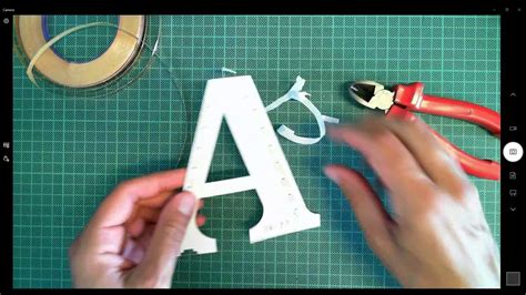 3d Printed Led Letter Lamp Video 10 Youtube