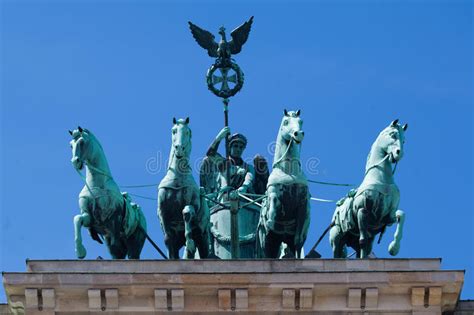Brandenburg Tor Berlin Germany Stock Image Image Of Equestrian