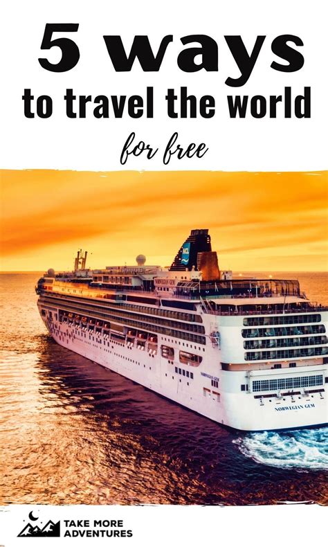 5 Ways To Travel The World For Free In 2021 Travel The World For Free