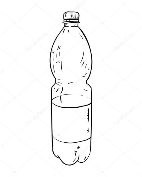 Boceto de botella de plástico Stock Vector by BeatWalk