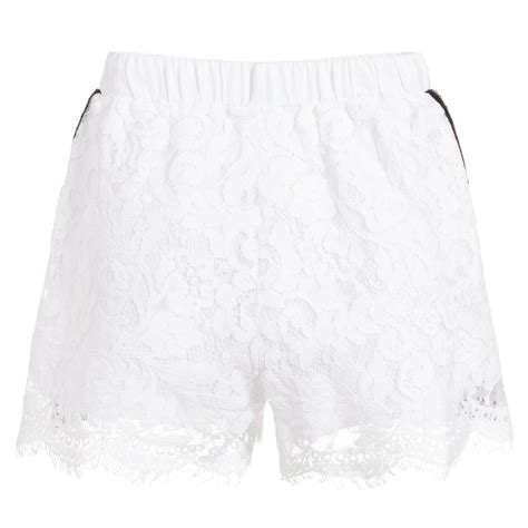White Crochet Shorts Telegraph
