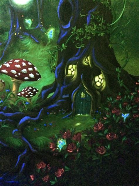 Fantasy Enchanted Forest Mural Mural Wall