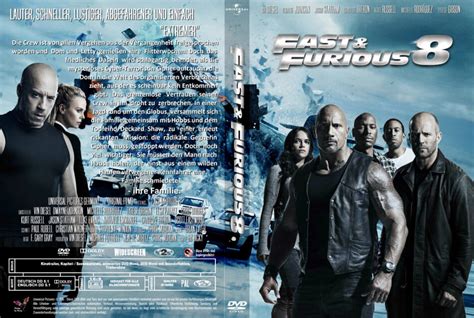 Fast And Furious 8 Dvd Cover And Labels 2017 R2 German Custom