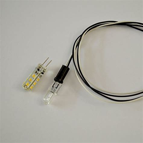 Set Of 10x G4 Led Light Bulb Socket Black 60 Cmsocket For Low Voltage
