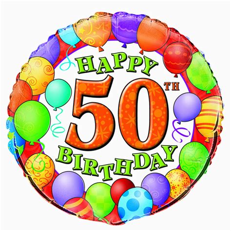 Sweet Happy 50th Birthday Clip Art Library
