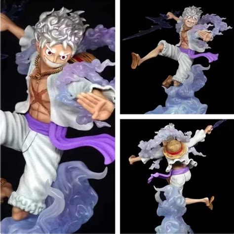 One Piece Luffy Gear 5 Sun God Nika Anime Figure Action Statue Toy New