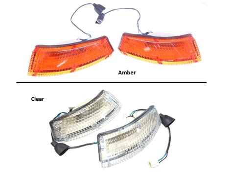 Front Turn Signal Light Lens Set Amber Or Clear 240z 260z Z Car Depot Inc