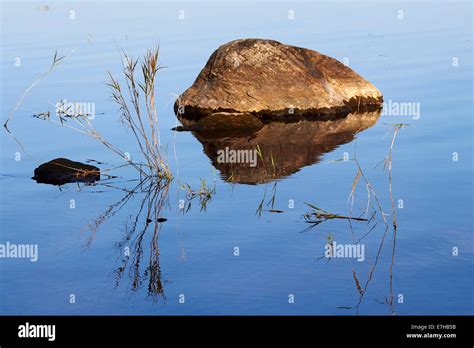 Stones In Calm Water Stock Photo Alamy