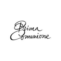 Timbro Prima Comunione Brush Lettering Baby Party Big Shot Angie