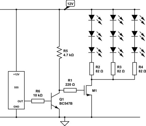 Driving 72 Leds With 555 Timer Electrical Engineering Stack Exchange