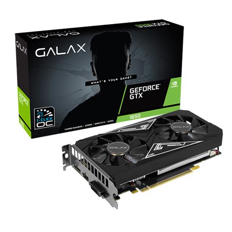 Galax Geforce Gtx 1650 Ex Plus 1 Click Oc Gddr6 Geforce Gtx 16