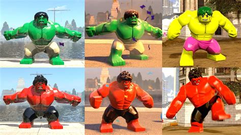 Hulk Vs Red Hulk Lego Marvel Super Heroes Vs Lego Marvel Super