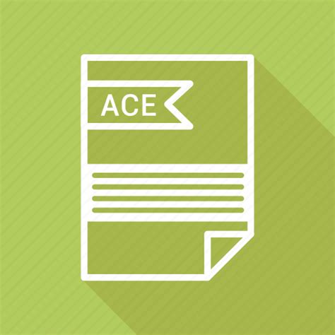 Ace Document Extension Folder Format Paper Icon Download On