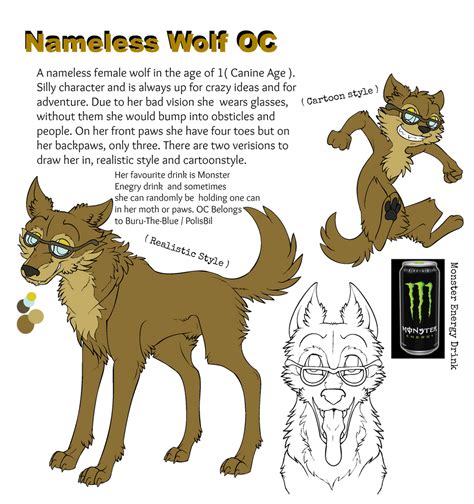 Nameless Wolf Oc Ref By Polisbil On Deviantart
