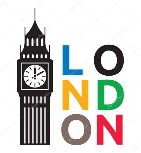 Vector Big Ben Clip Art Big Londres De Ben — Vector De Stock