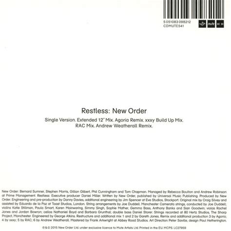 Restless New Order Cd Album Muziek Bol