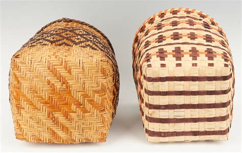 Lot 572 3 Native American Cherokee Baskets Case Auctions
