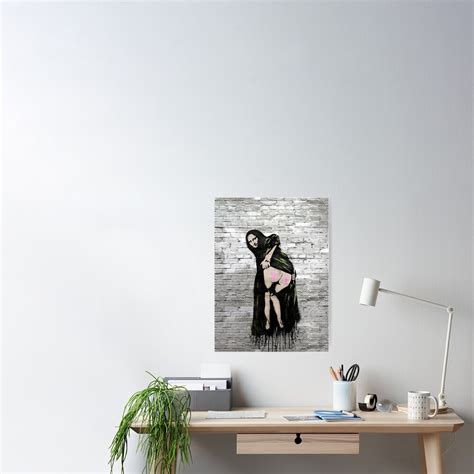 Mona Lisa Kiss My Ass Poster For Sale By We Are Banksy Redbubble