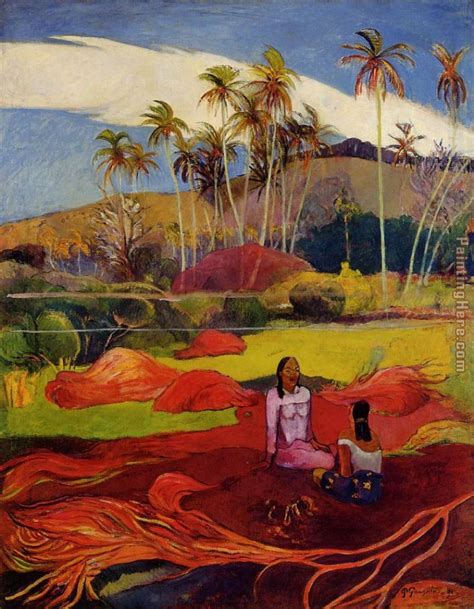 Paul Gauguin Tahitian Women Under The Palms Painting Anysize Off
