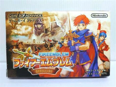 Game Boy Advance Fire Emblem Fuuin No Tsurugi Sealed Sword Nintendo Gba