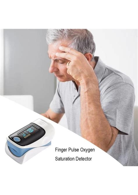 Fingertip Heart Rate Monitor With Pulse Oximeter Grey Onceit