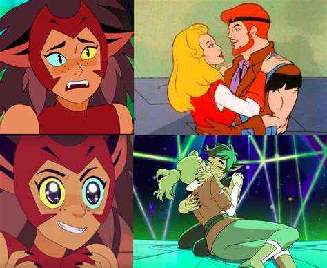 Catras Reaction On Adoras Romance In She Ra 1985 And She Ra 2018