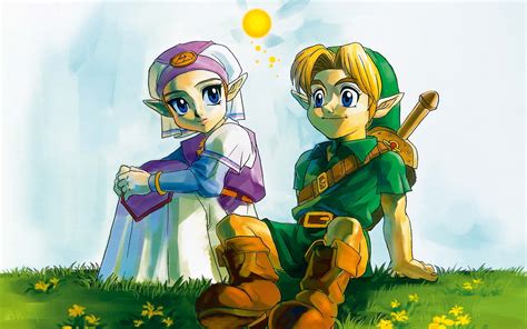 Archivoartwork Zelda Y Link Oot The Legend Of Zelda Wiki