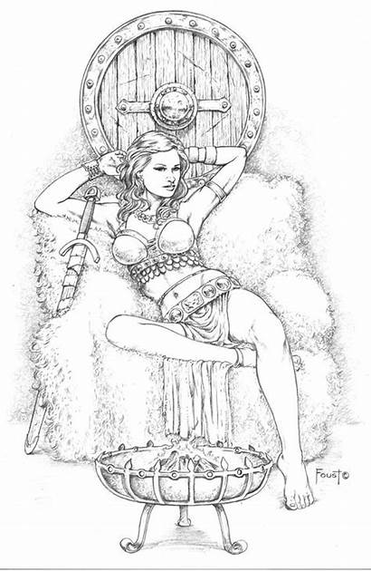 Warrior Coloring Queen Deviantart Pages Colouring Sheets