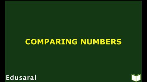 Introduction Comparing Numbers Ch 12 6th Std Ncert Edusaral
