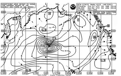 North Pacific Hurricane Force Storm Update Ocean Weather