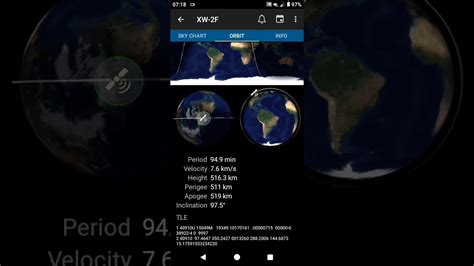Touch a satellite in the map view to see it's orbit path and location. How to download and use Heavens Above Satellite Tracking ...