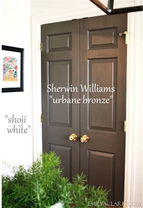 Urbane bronze sw 7048 | painted front doors, front door. Sherwin Williams Urbane bronze | front doors, porches and ...