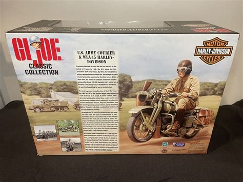 1998 Gi Joe Wla 45 Harley Davidson Motorcycle W Us Army Soldier Courier Figure 76281814773 Ebay