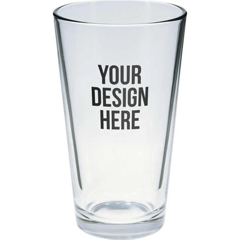 Customized Clear Pint Glasses 16 Oz Drinkware And Barware Pint Glasses