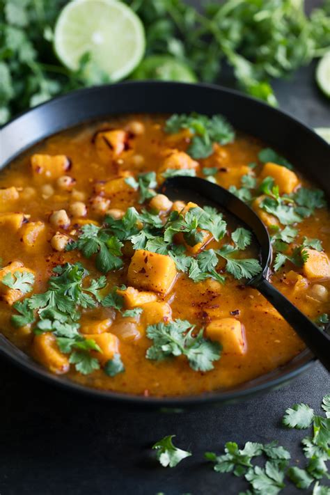 Cook over low heat just until heated. Spicy Moroccan Sweet Potato Soup - Instant Pot + Stove Top