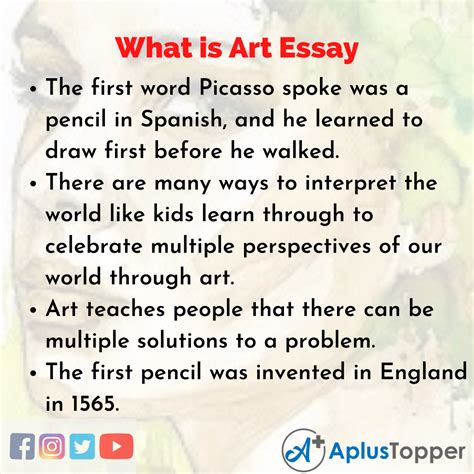 What Is Art Essay Essay On What Is Art For Students And Children In