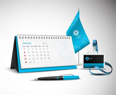 Download Calendar corporate identity mockup set | Free Vector