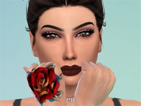 The Sims Resource Tattoo Rose 2 By Satas • Sims 4 Downloads