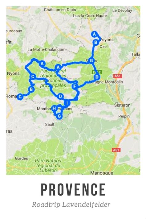 Typisch für die provence sind die lavendelfelder. Karte mit Sehenswürdigkeiten der Provence | Provence ...