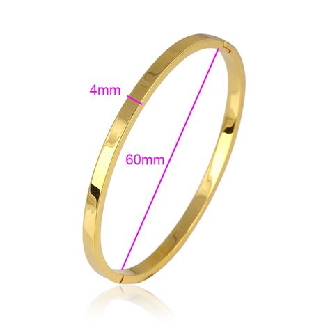 2piece Real 18k18ct Yellow Gold Filled Womens Oval Plain Bangle